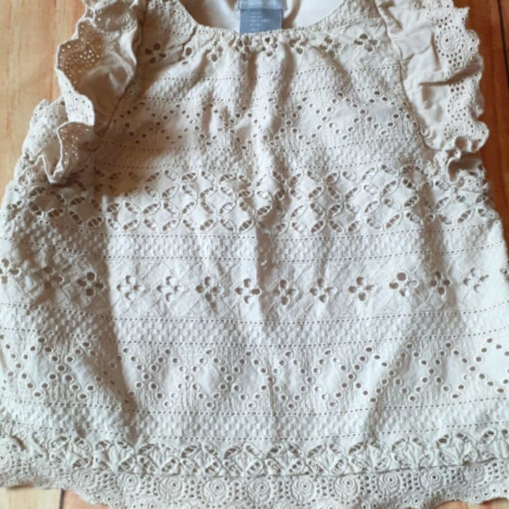 Tahari Beige Top